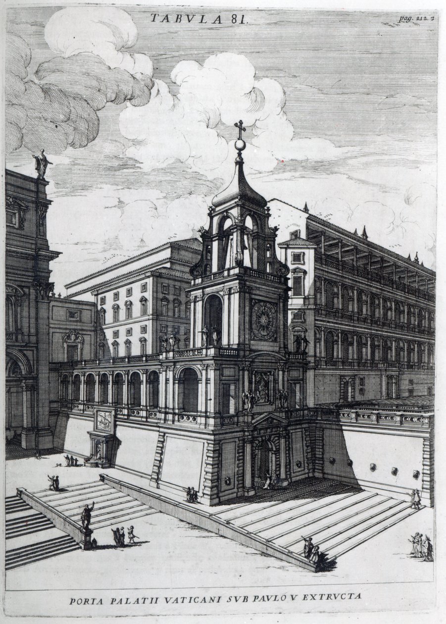 Ein Eingangstor zum Vatikan, 1696 von Filippo Bonanni