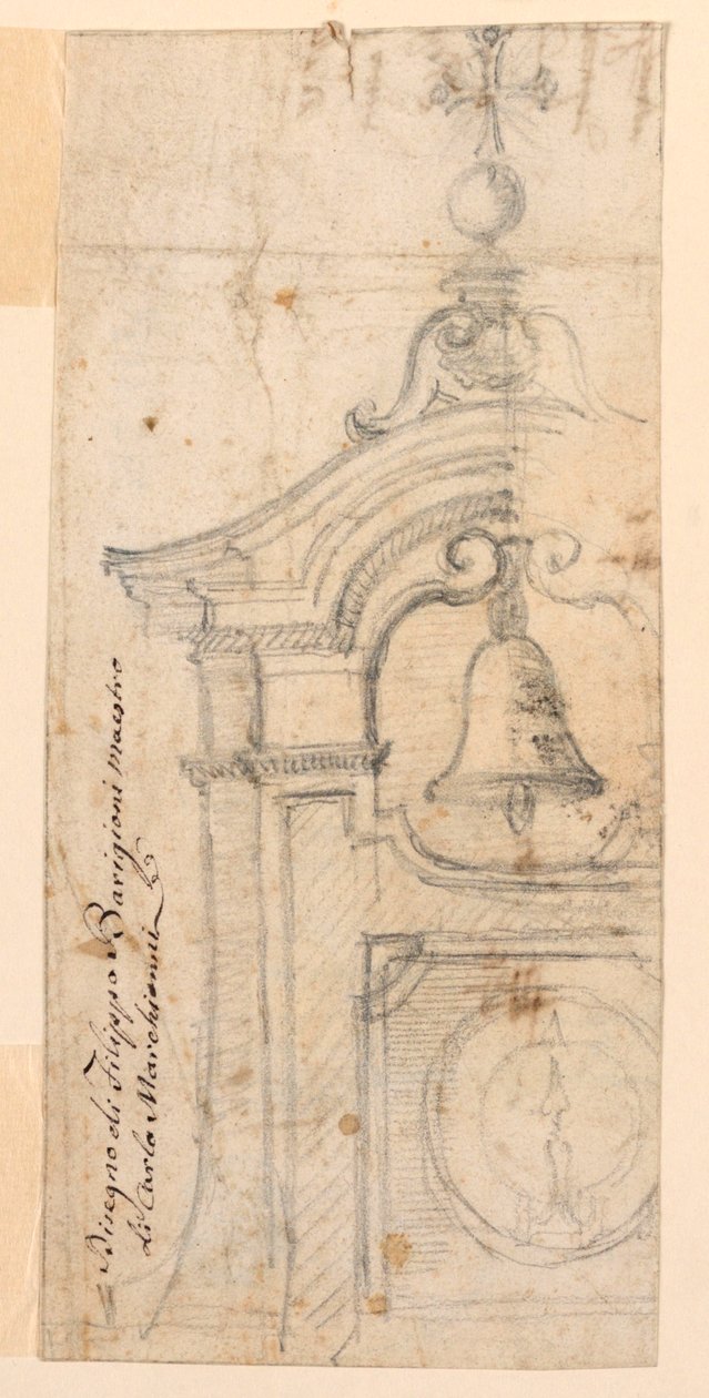 Entwurf für einen Glockenturm von Filippo Barigioni