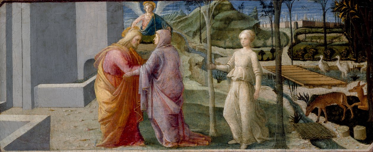 Das Treffen am Goldenen Tor von Filippo Lippi