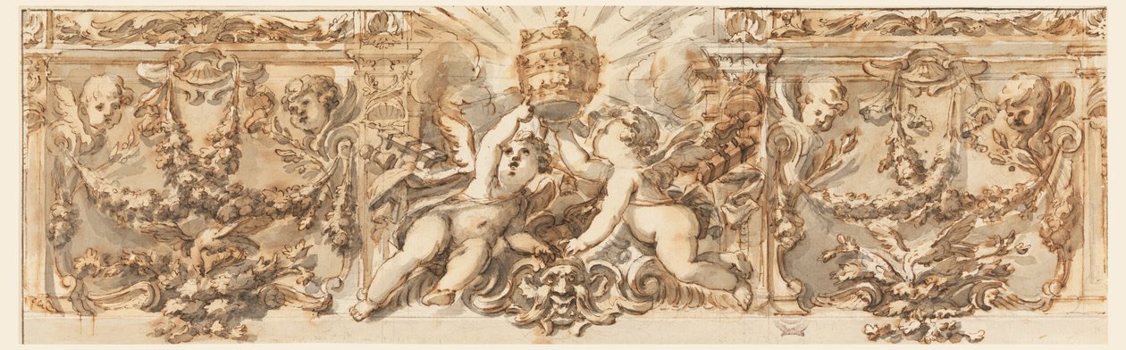 Dekoration eines Frieses von Filippo Marchionni