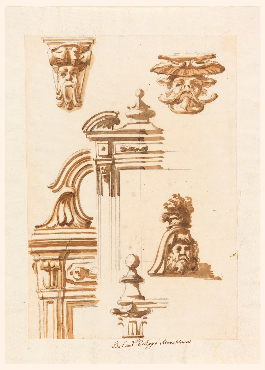 Architekturstudien von Filippo Marchionni