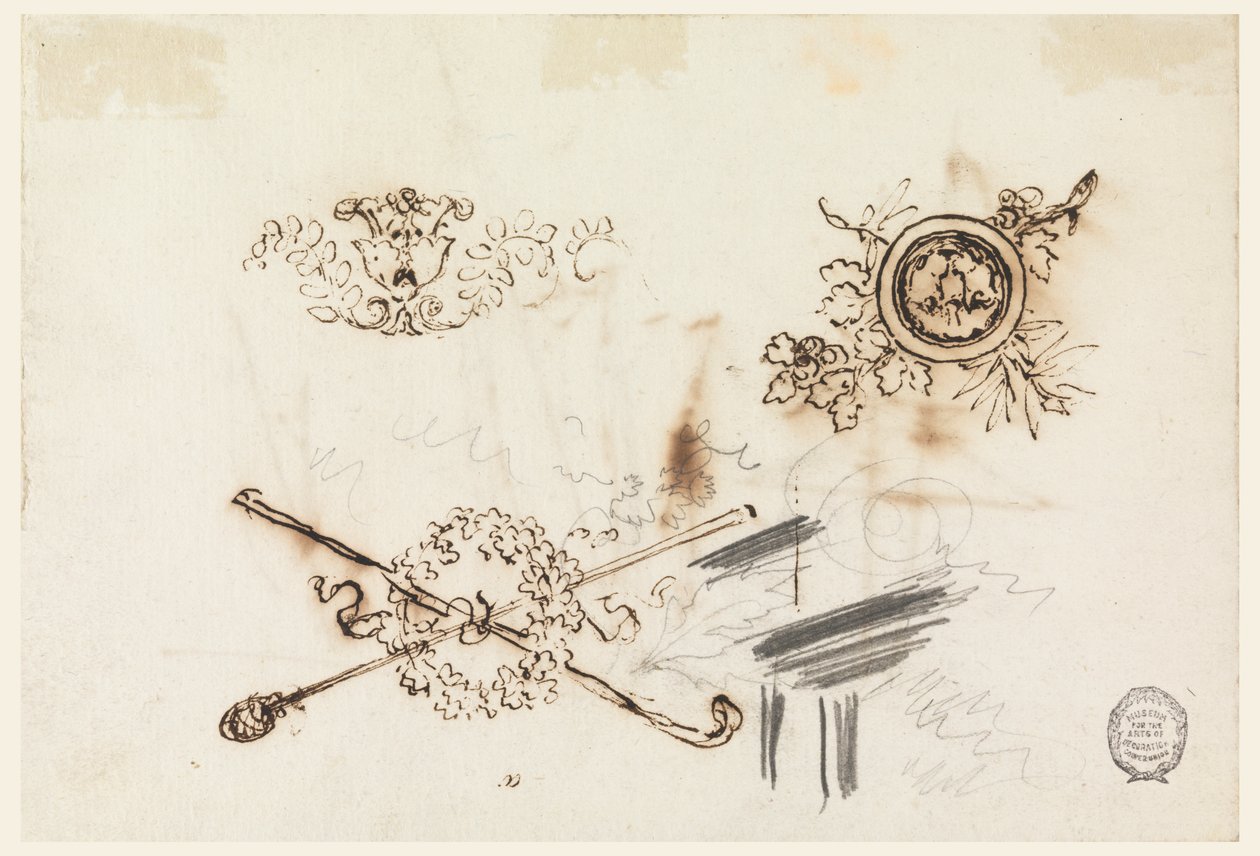 Studien von Masten und Ornamenten von Filippo Marchionni