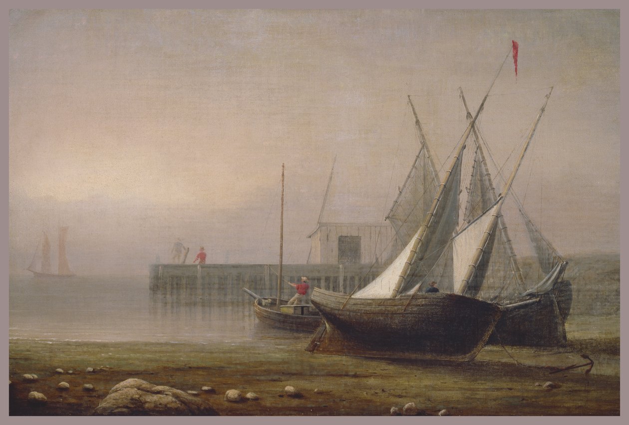 Fischerboote bei Ebbe, ca. 1850er von Fitz Henry Lane
