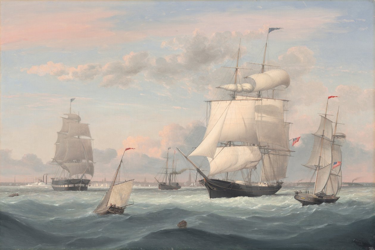 New Yorker Hafen von Fitz Henry Lane