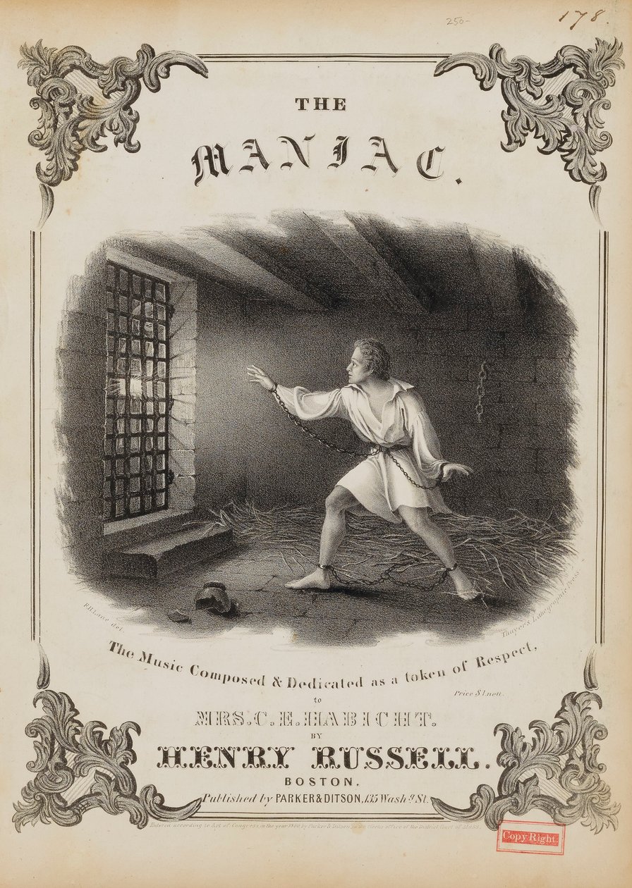 Der Wahnsinnige (Notenblatt-Cover) von Fitz Henry Lane