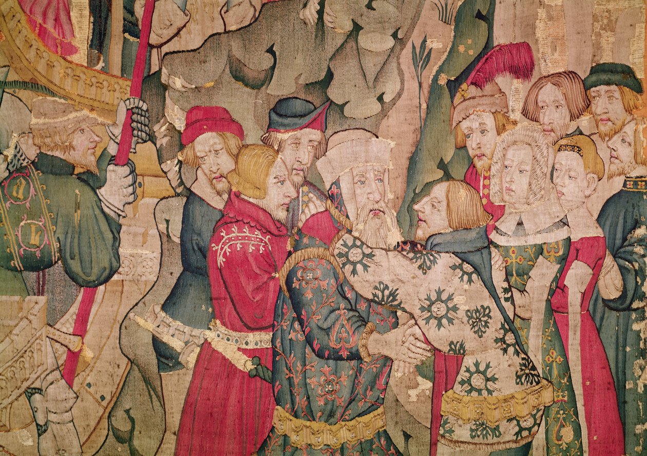 Geschichte von Jourdain de Blaye, Arras Werkstatt (Detail) von Flemish School