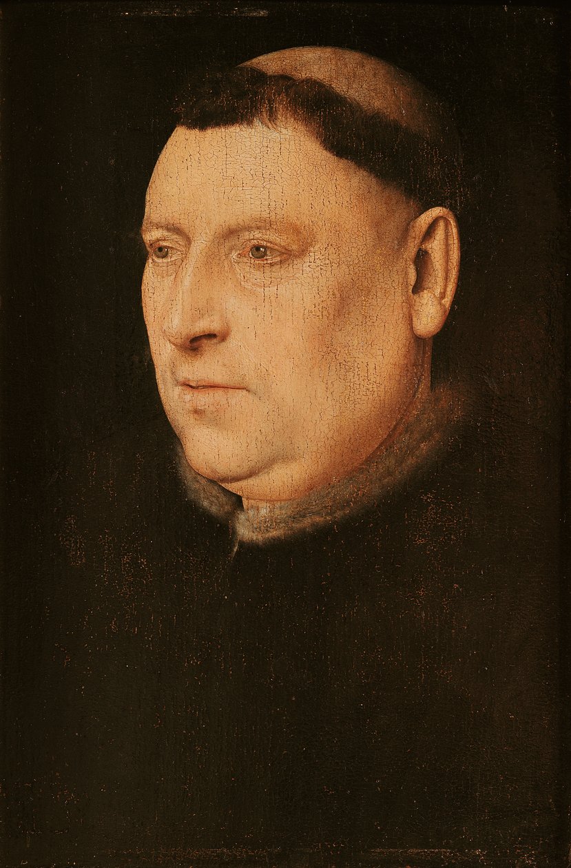 Porträt eines Mönchs von Flemish School