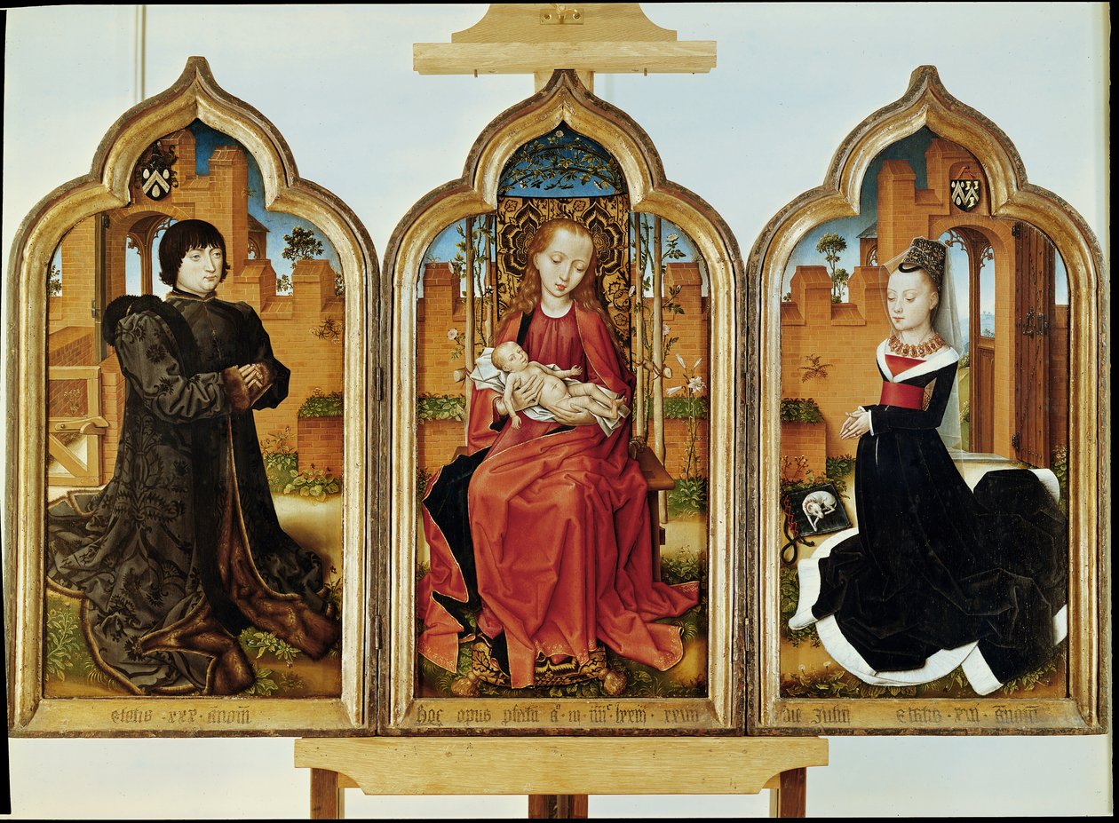 Triptychon von Jean de Witte, 1473 von Flemish School