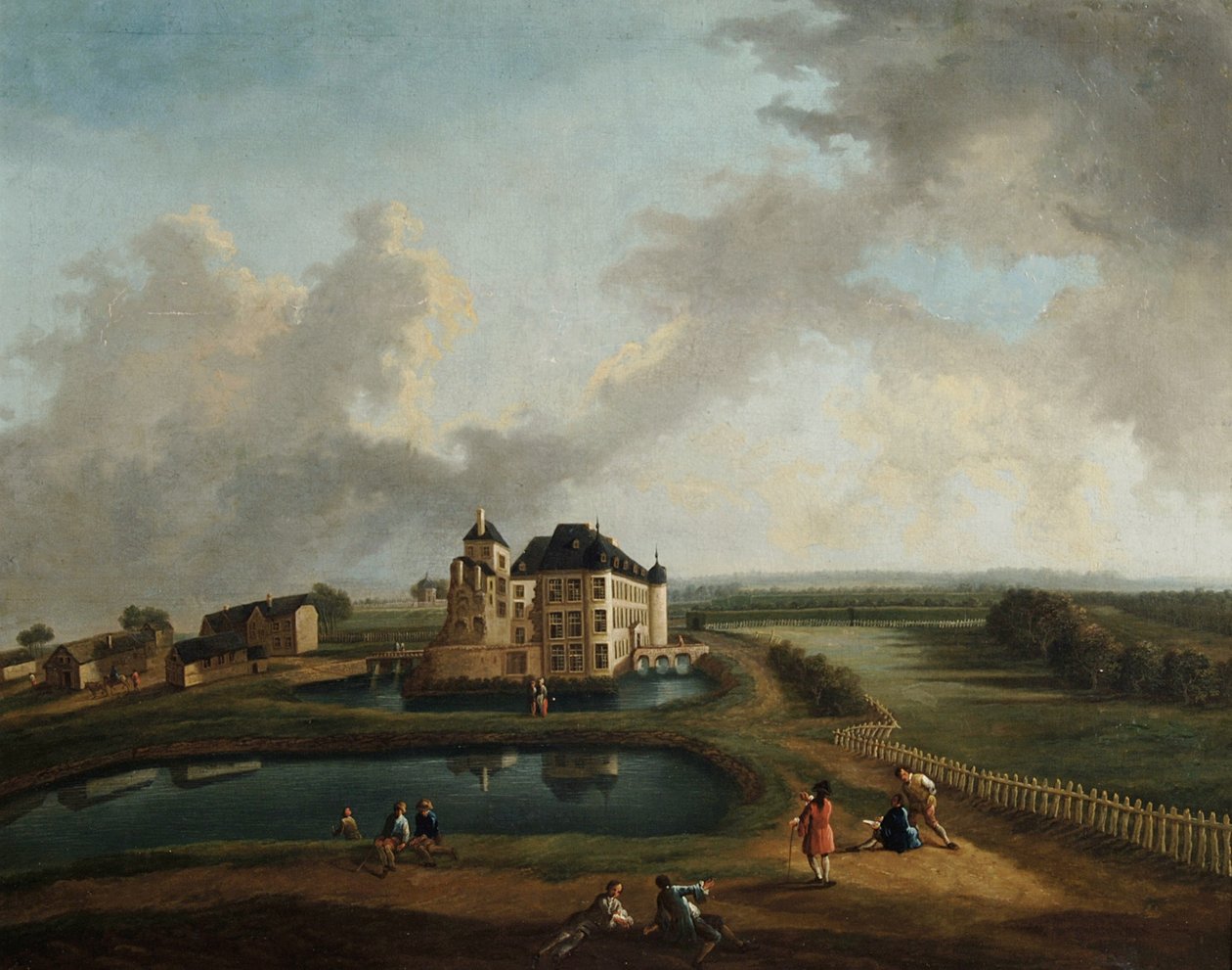 Flämisches Schloss von Flemish School