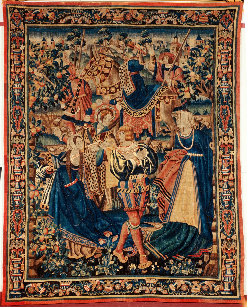 Flämischer Wandteppich. 16. Jahrhundert von Flemish School
