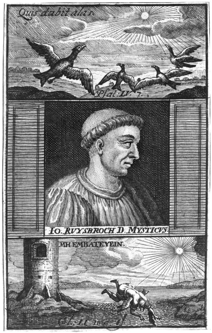 Jan van Ruysbroeck (1293-1381) von Flemish School