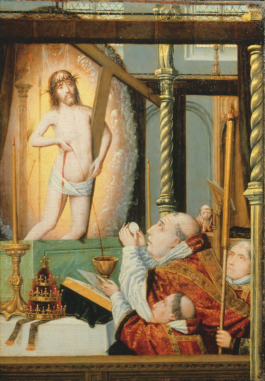 Messe des Heiligen Gregor, ca. 1510 von Flemish School