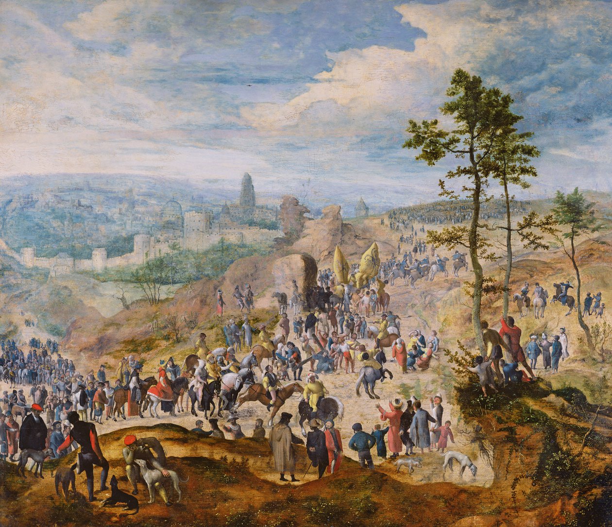 Auf dem Weg nach Golgatha von Flemish School