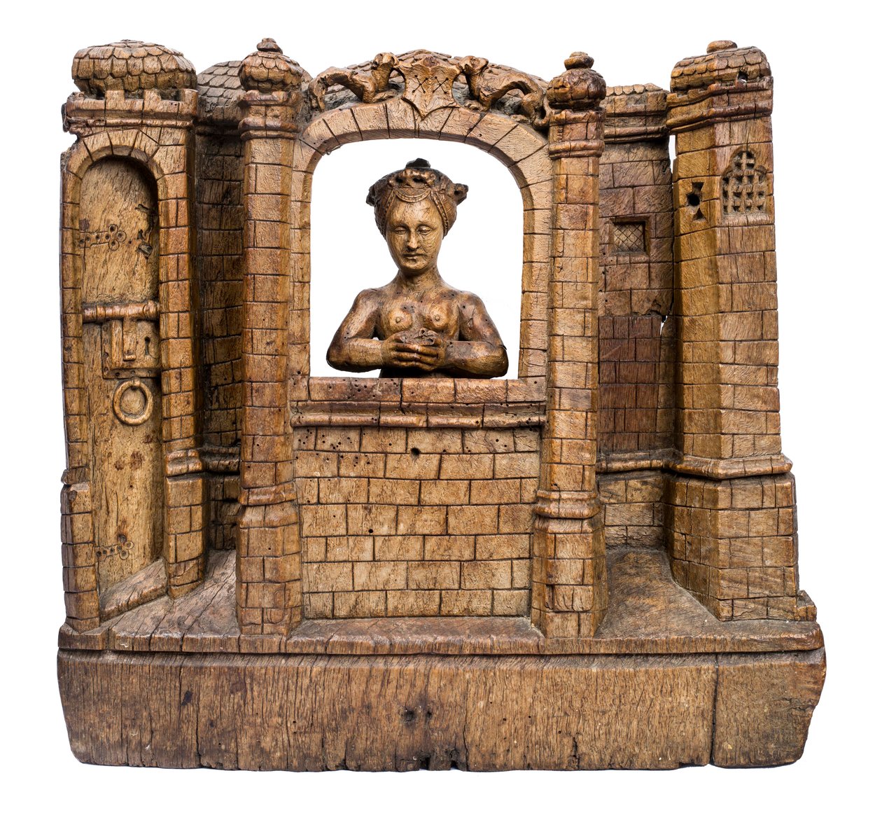 Heilige Barbara in ihrem Turm von Flemish School