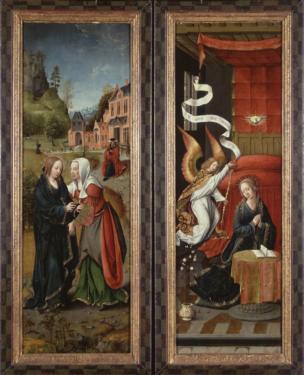 Die Heimsuchung und Verkündigung von Flemish School