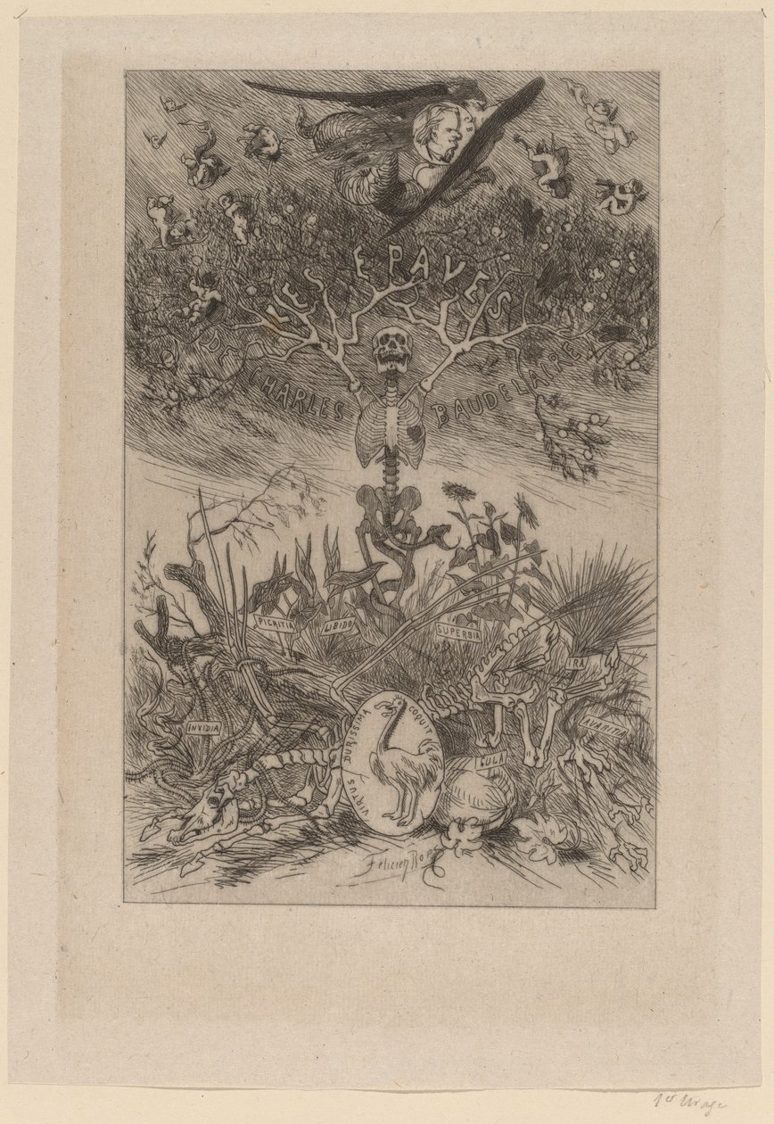 Frontispiz: Die Waifs (Les Epaves) von Félicien Rops