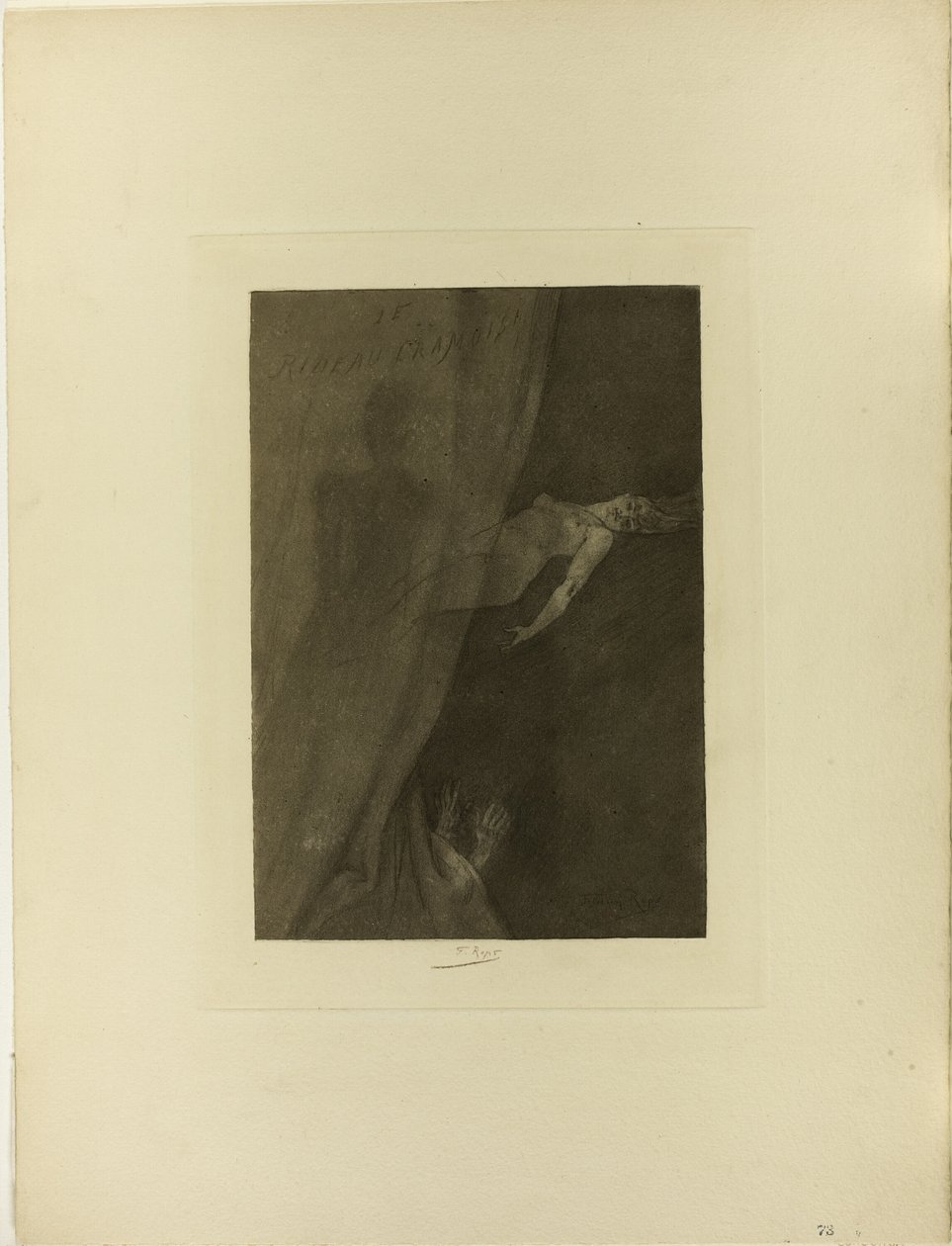 Der purpurne Vorhang von Félicien Rops