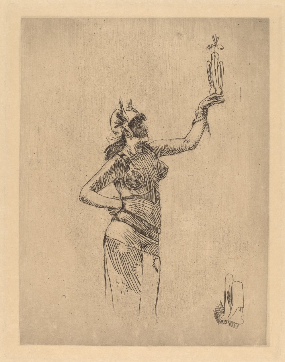 Der Falkner La fauconniere von Félicien Rops