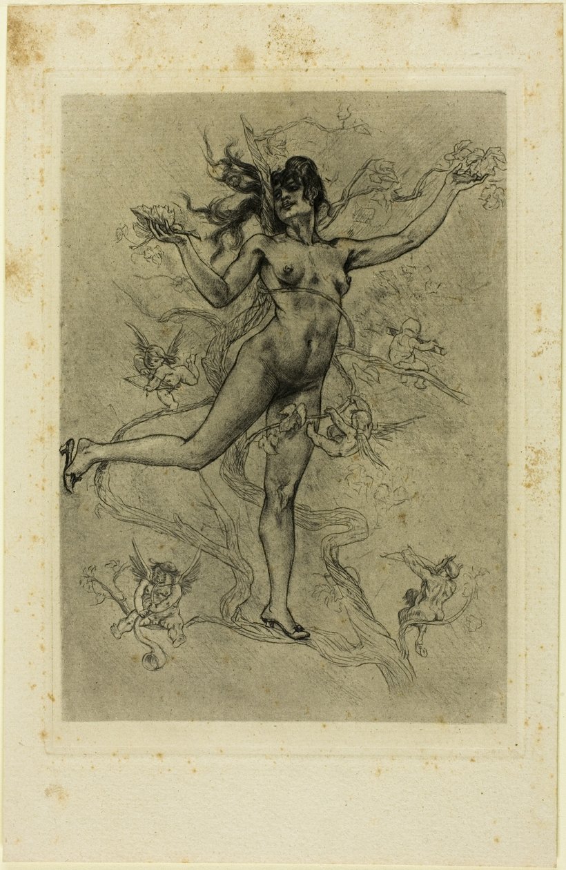 Das Weinblatt von Félicien Rops