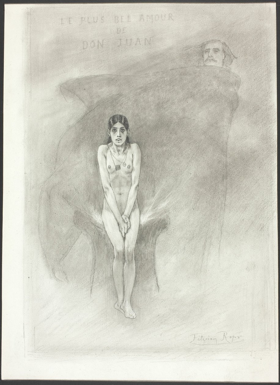 Die größte Liebe von Don Juan von Félicien Rops