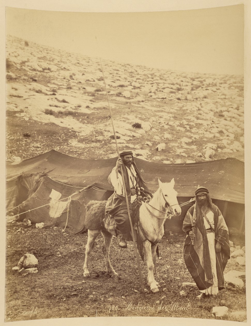 Beduinen von Moab von Félix Bonfils