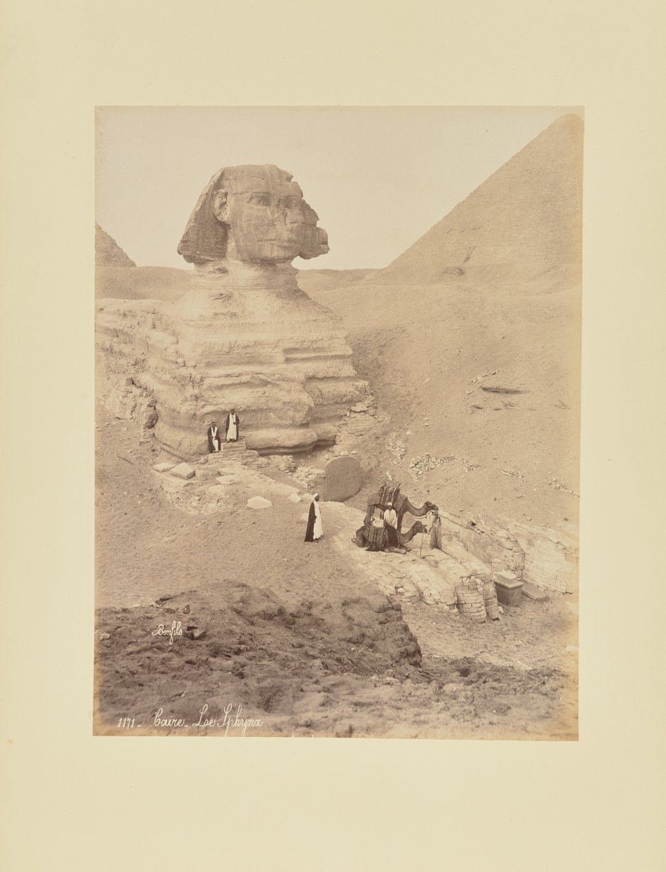 Kairo - Die Sphinx von Félix Bonfils