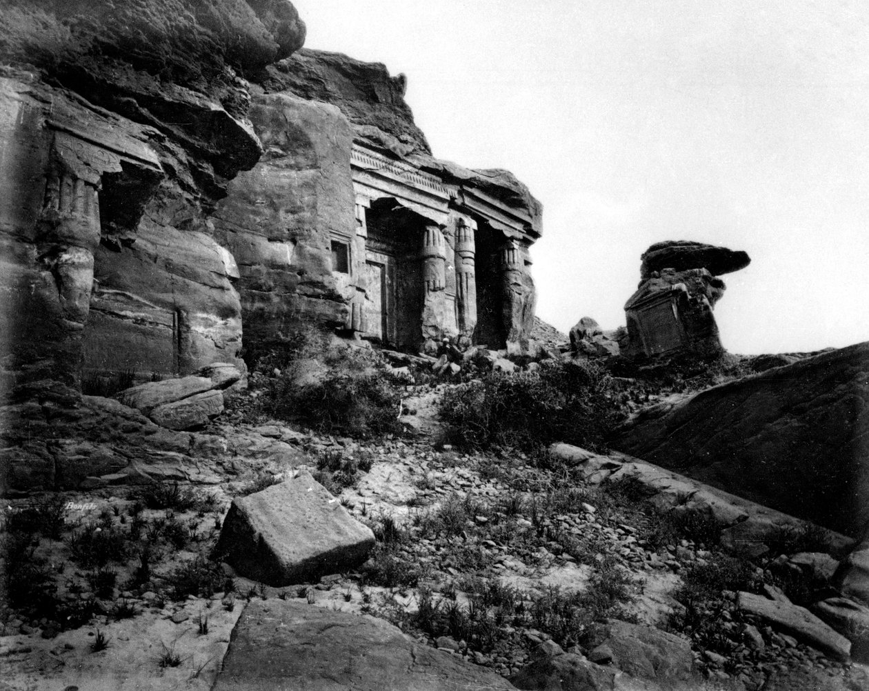 Gebel Silsileh, Ägypten, 1878 von Félix Bonfils