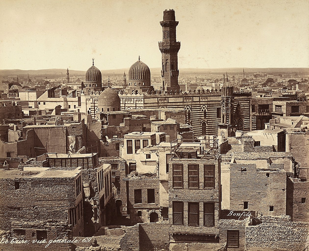 Panoramablick auf Kairo, Ägypten von Félix Bonfils