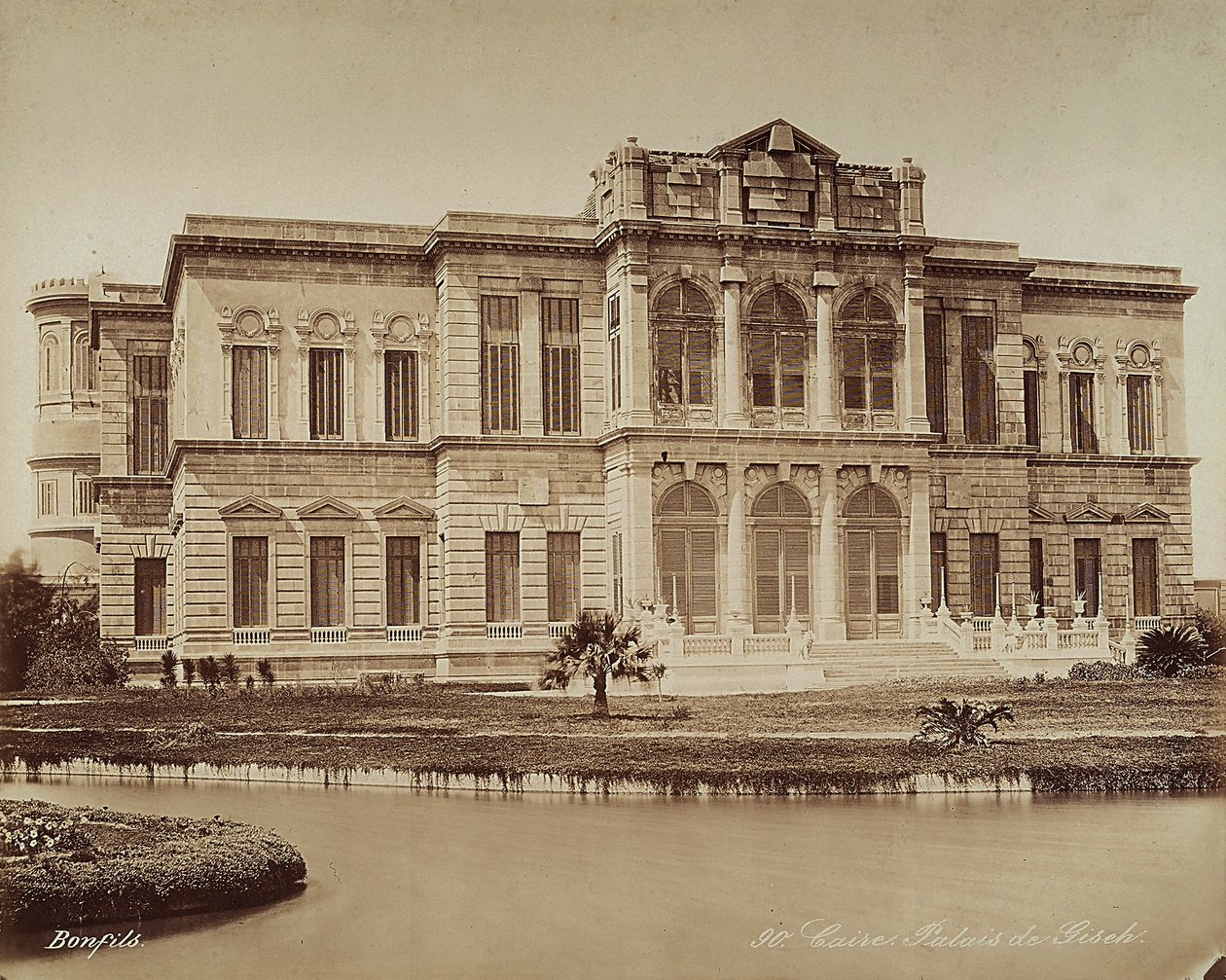 Der Giseh-Palast in Kairo, Ägypten von Félix Bonfils