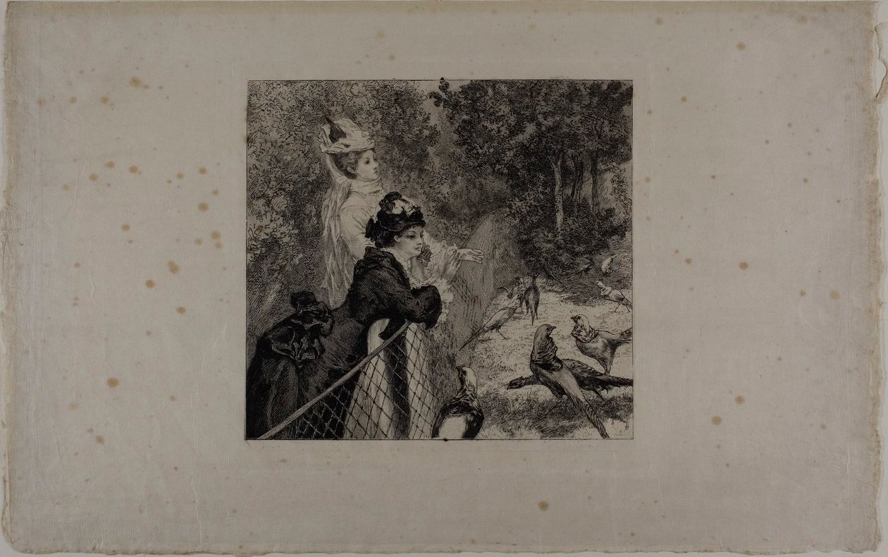 Im Zoologischen Garten, zweite Platte von Félix Henri Bracquemond