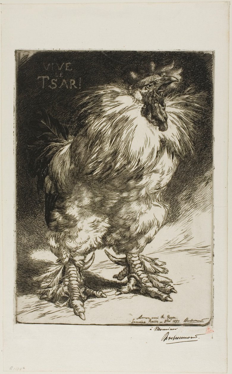Es lebe der Zar! von Félix Henri Bracquemond