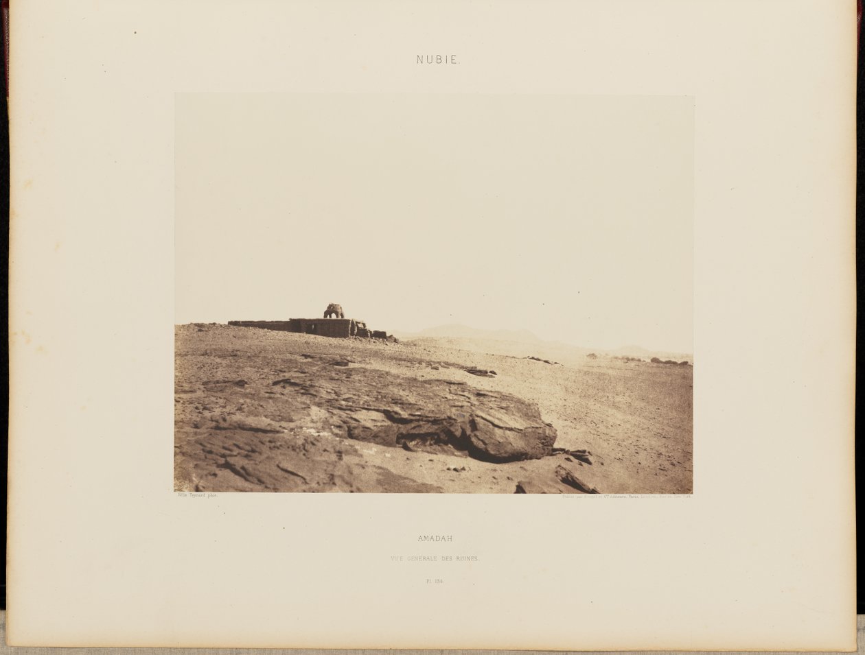 Amadah. Gesamtansicht der Ruinen von Félix Teynard
