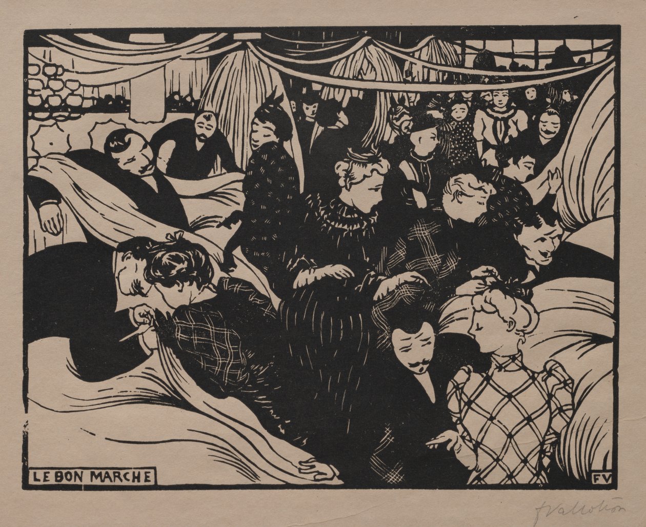 Bon Marché von Félix Vallotton