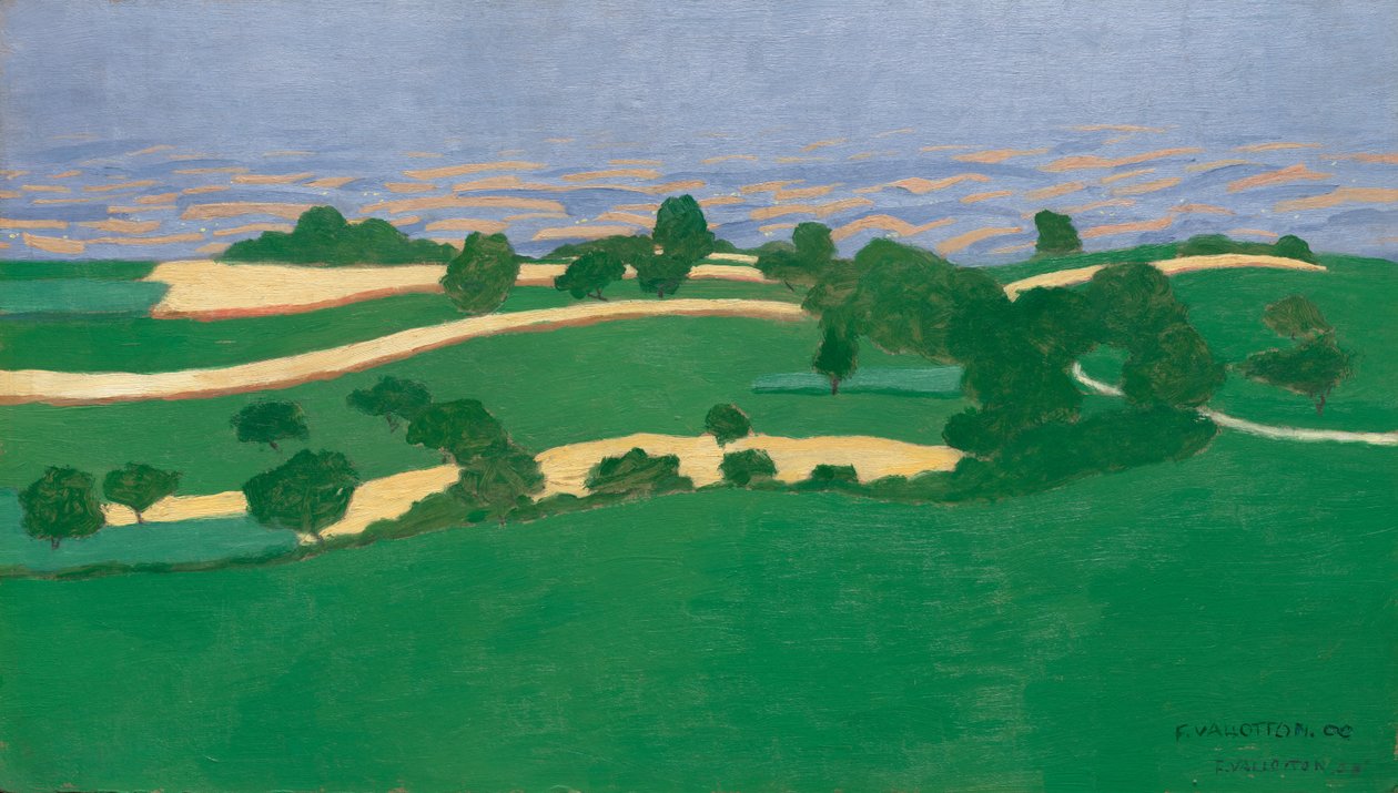 Kornfelder von Félix Vallotton