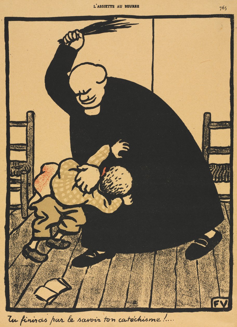 Verbrechen und Strafen VIII, 765: Du wirst lernen... von Félix Vallotton