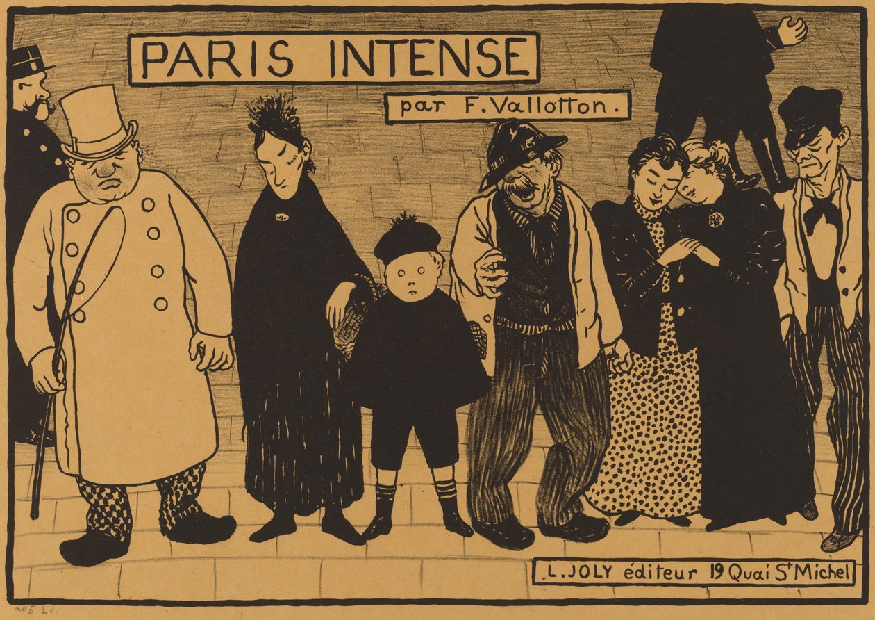 Frontispiz aus "Paris Intense" von Félix Vallotton