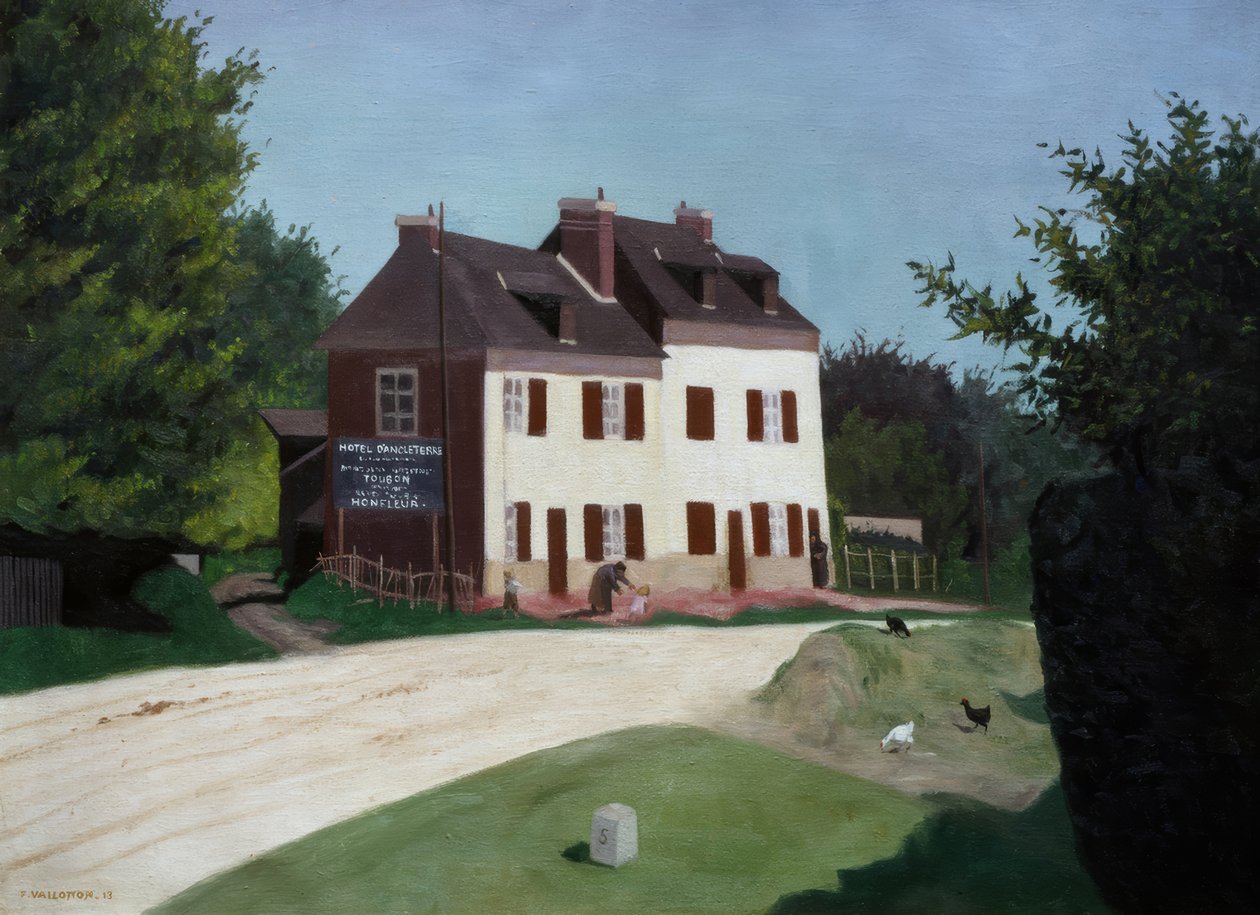 Hotel d’Angleterre in Honfleur von Félix Vallotton
