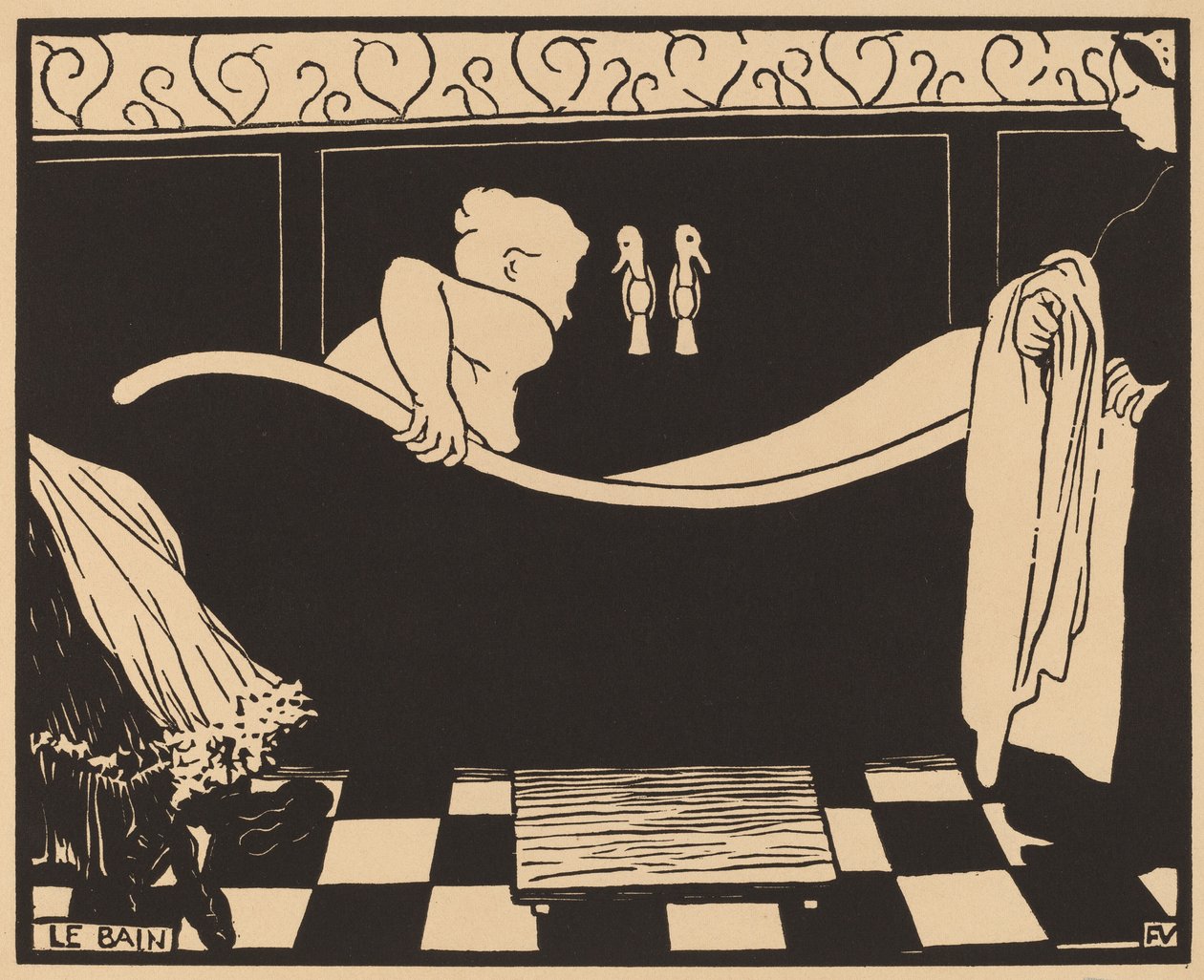 Das Bad, 1894 von Félix Vallotton
