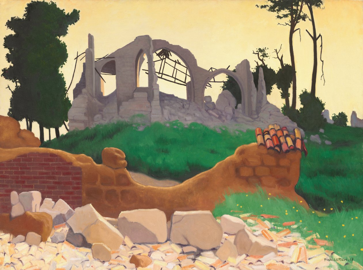 Die Kirche von Souain von Félix Vallotton