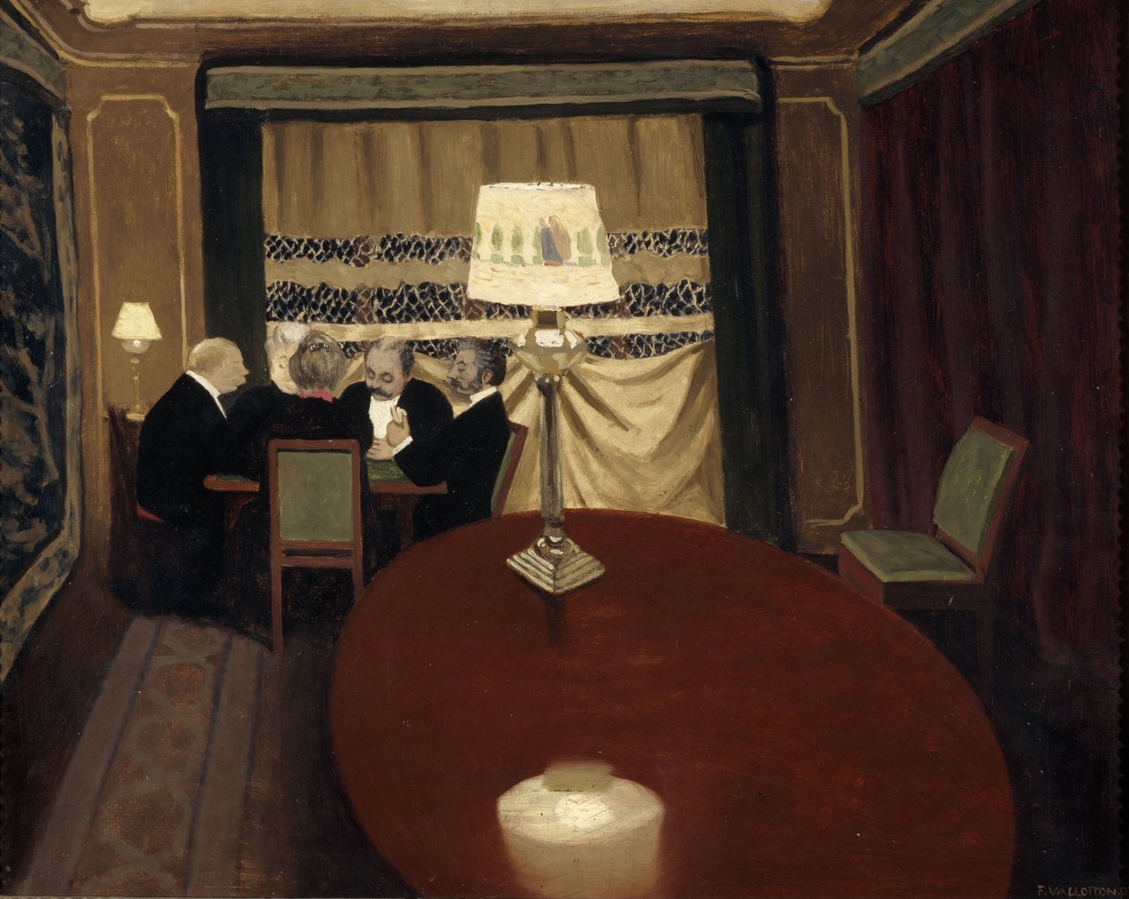 Das Pokerspiel von Felix Edouard Vallotton