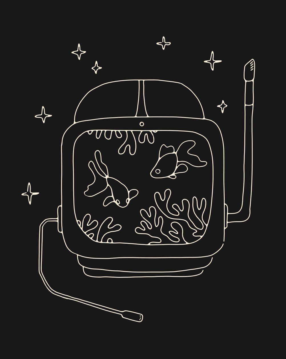 Astronautenhelm im Wasser von Florent Bodart