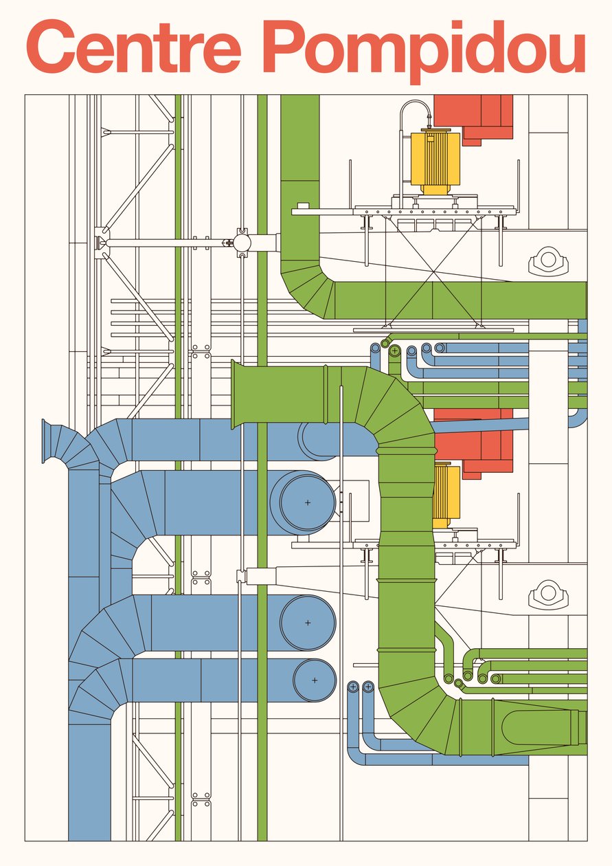 Centre Pompidou, 2023 von Florent Bodart