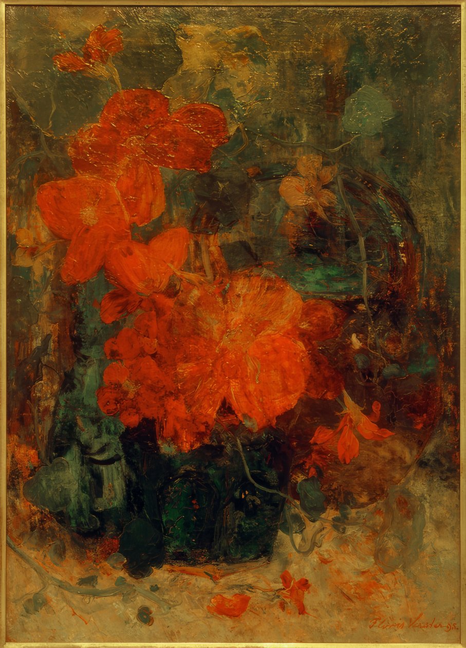 Begonien und Kapuzinerkresse von Floris Verster