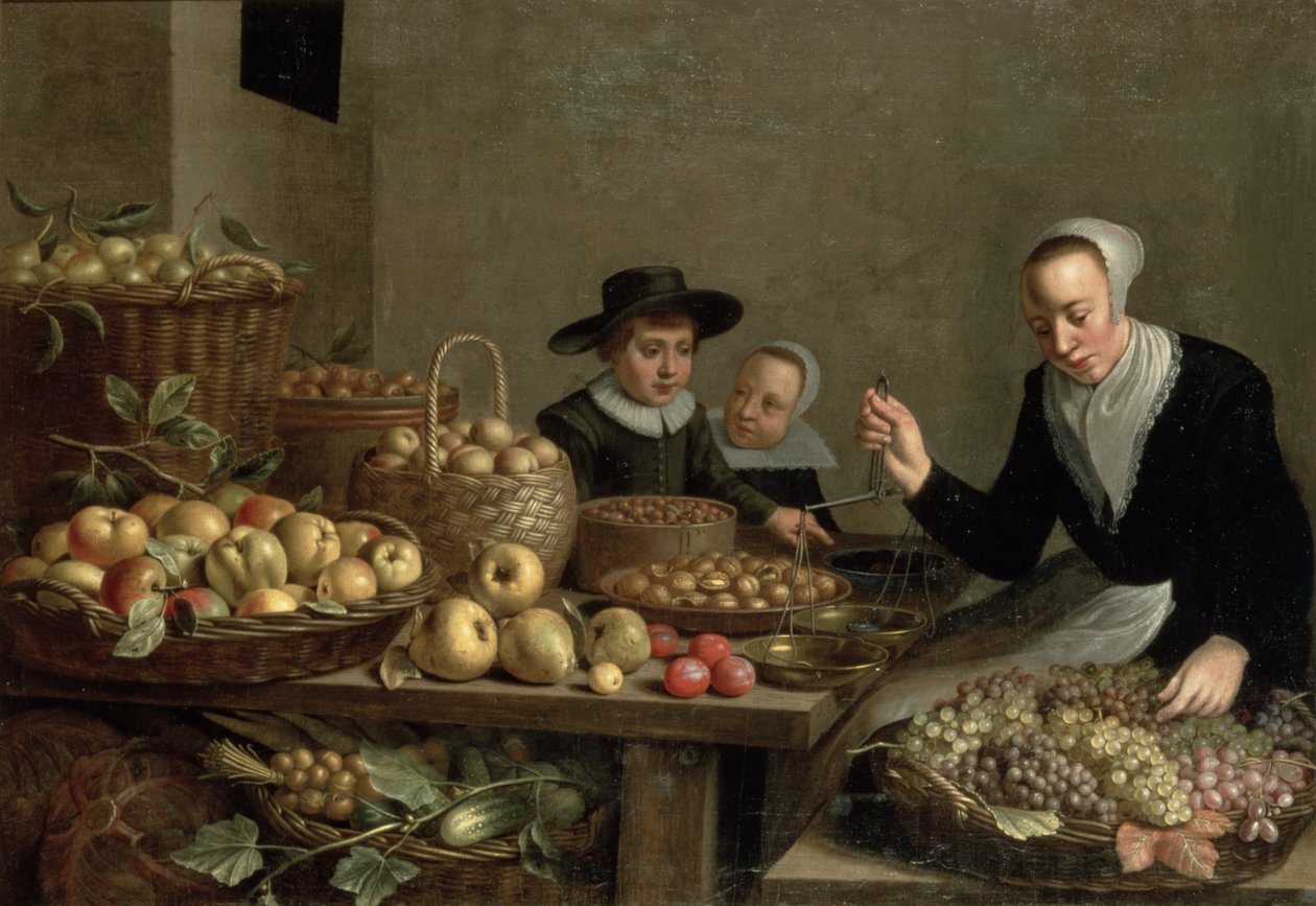 Obststand von Floris Gerritsz van Schooten