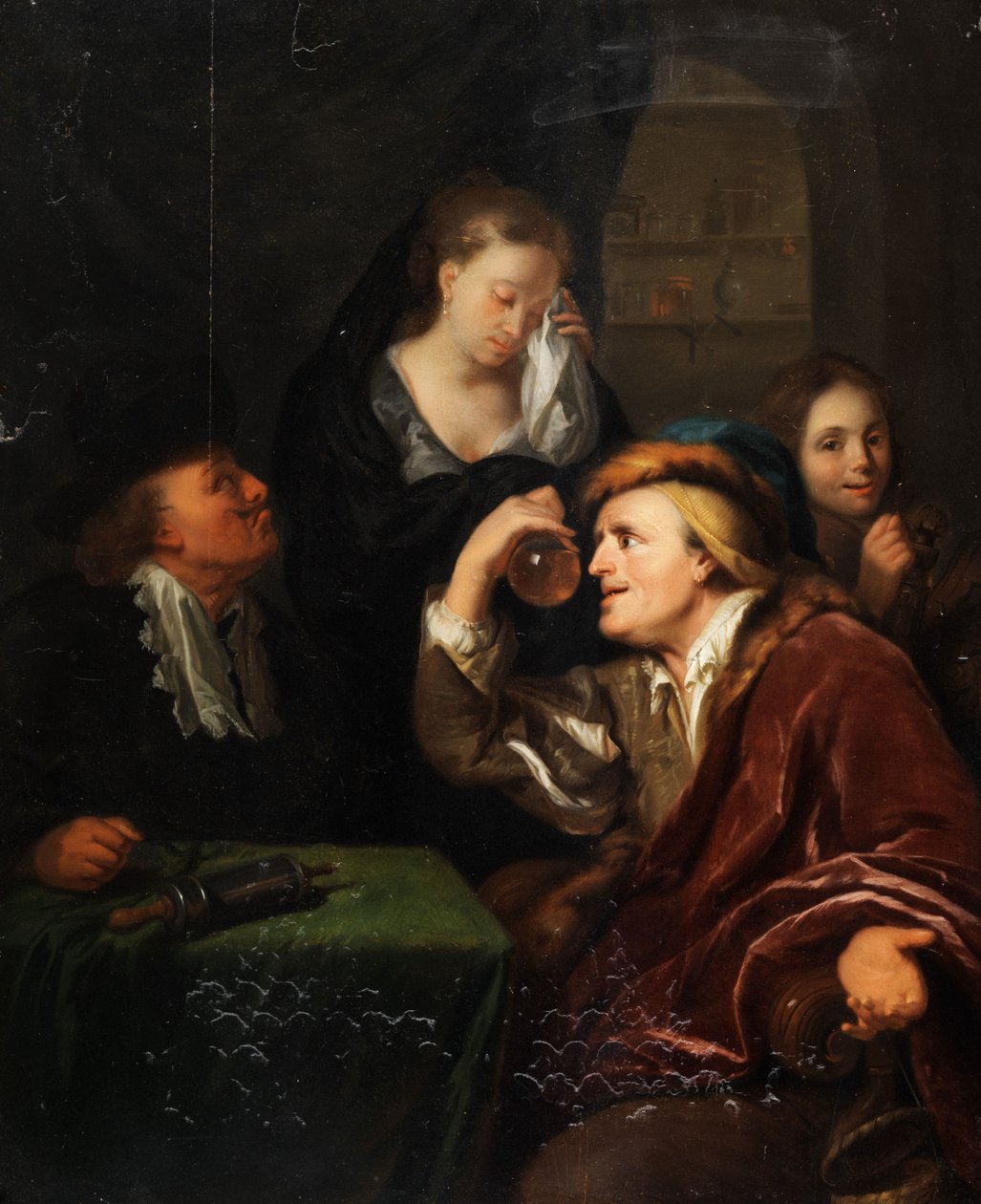 Medizinische Untersuchung von Follower of Godfried Schalcken