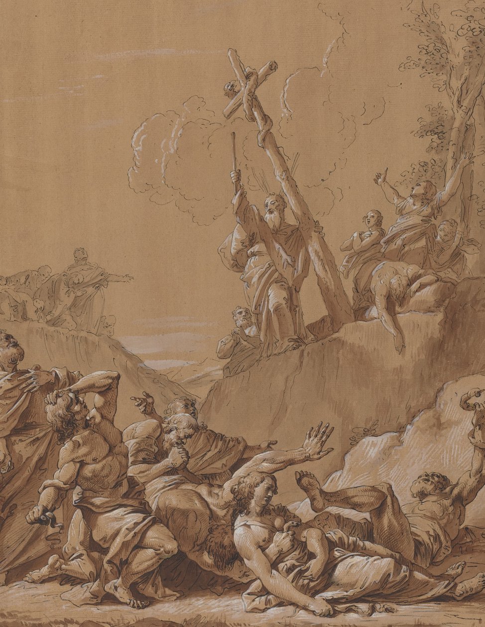 Moses und die eherne Schlange von Follower of Francesco Fontebasso