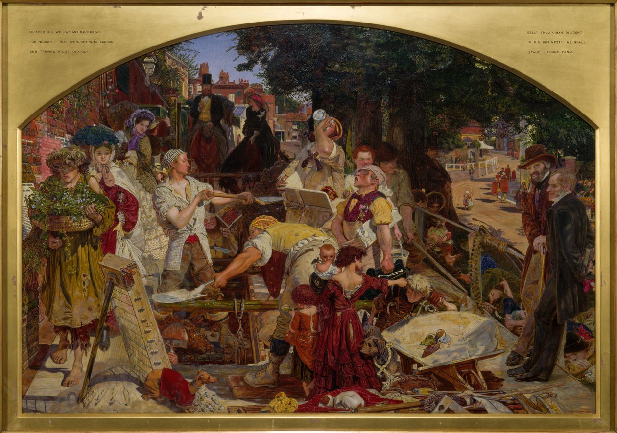 Arbeit, 1863 von Ford Madox Brown