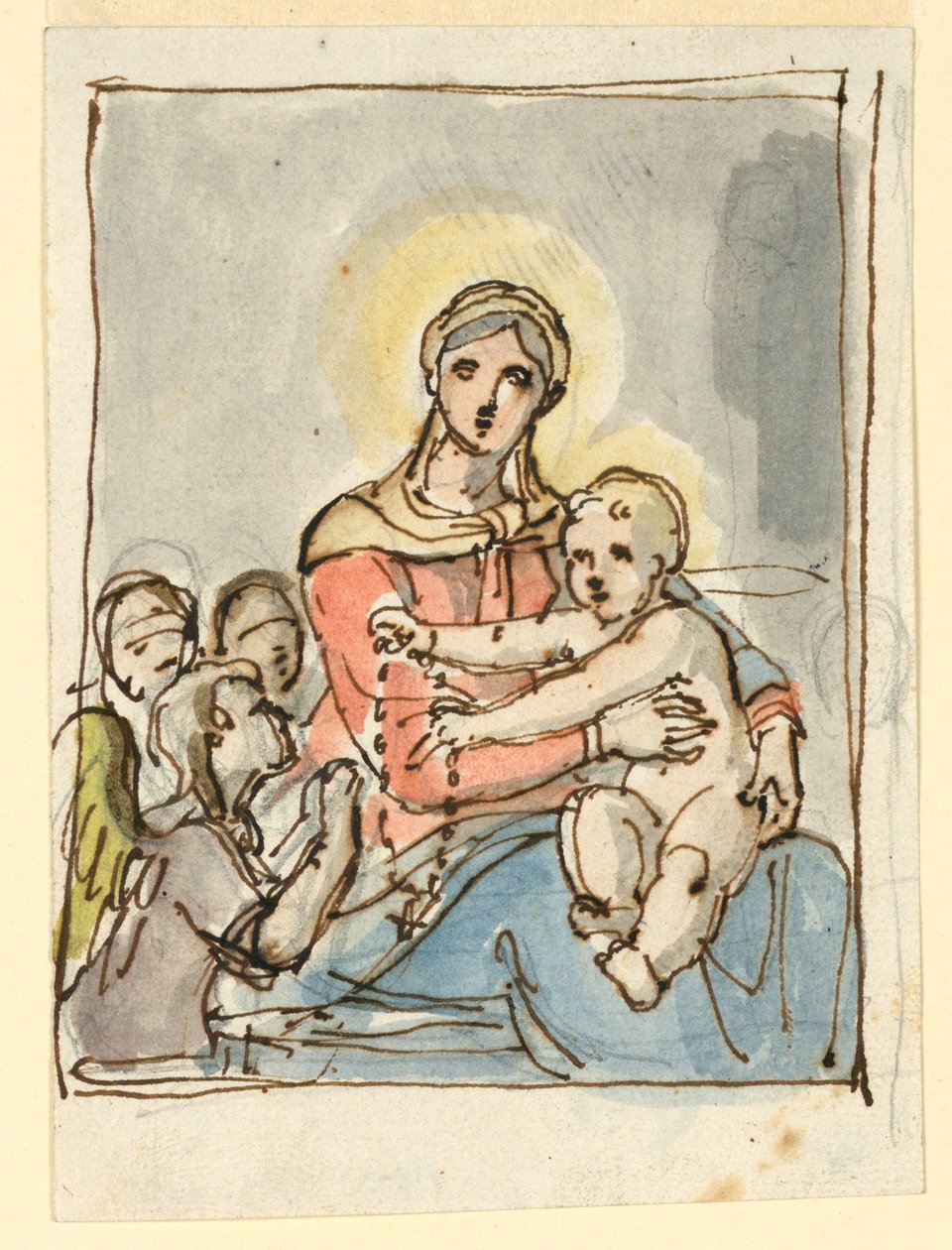 Christuskind mit Rosenkranz von Fortunato Duranti