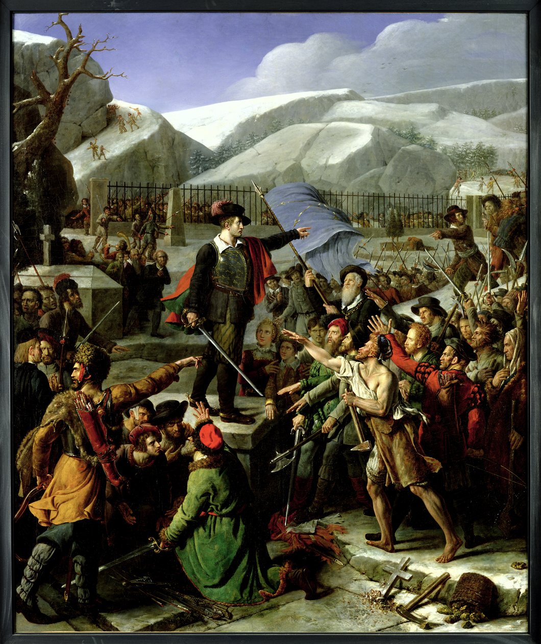 Gustaf Vasa (1496-1560) spricht zu den Bauern von Dalecarlia von Fortune Dufau
