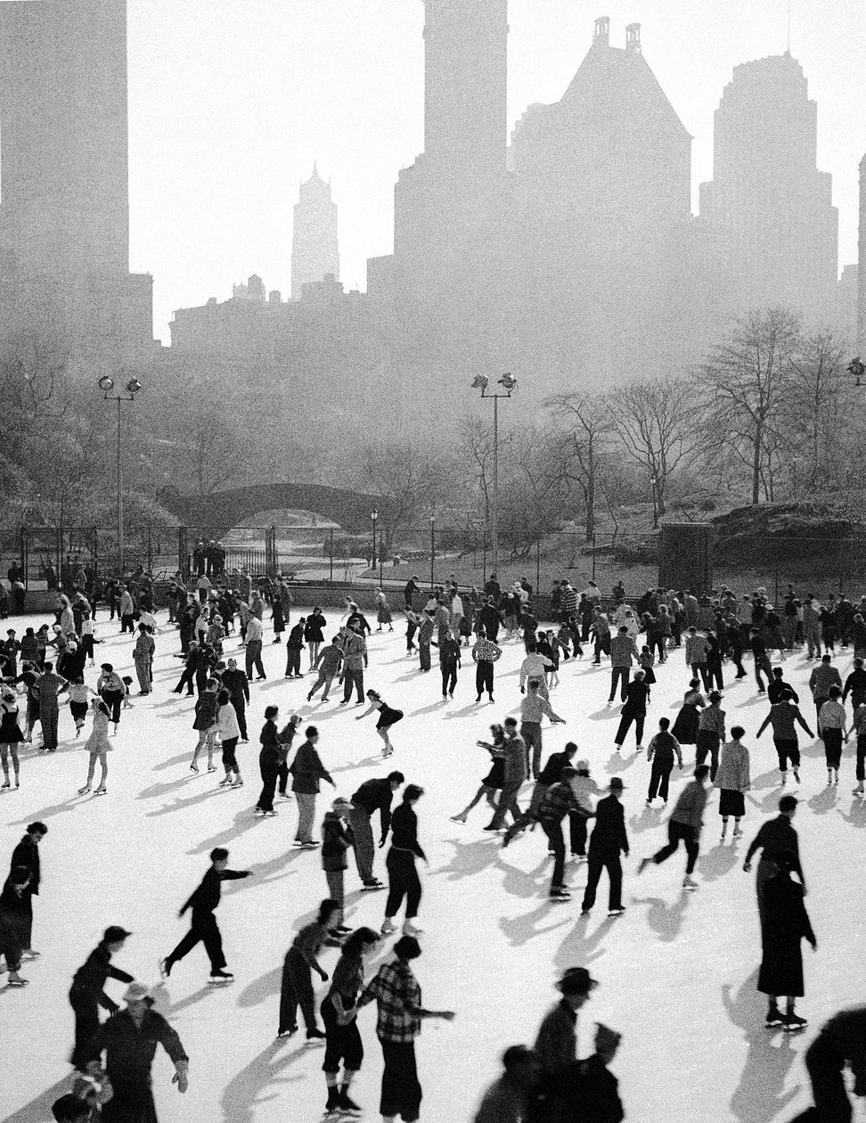Eislaufen in New York von Fosco Maraini